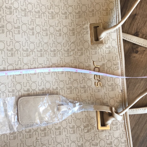 JOE’S Jeans Tote  Tan w Brown Lettering - Picture 7 of 7